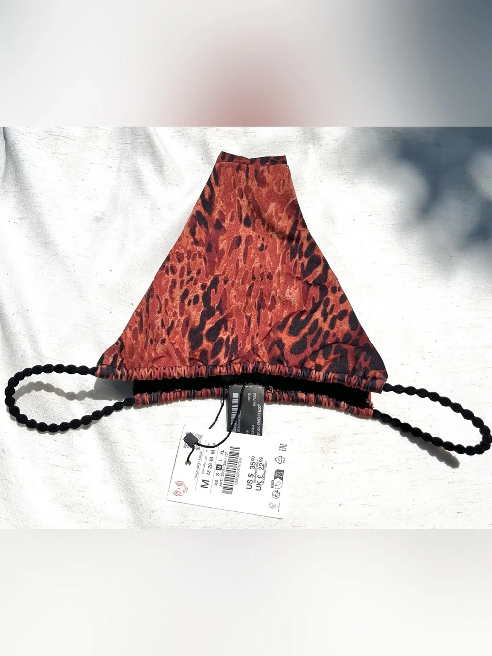Zara Contrast Print Bikini Bottoms Mobwifecore Bold Statemwnt Size Medium - Picture 7 of 9